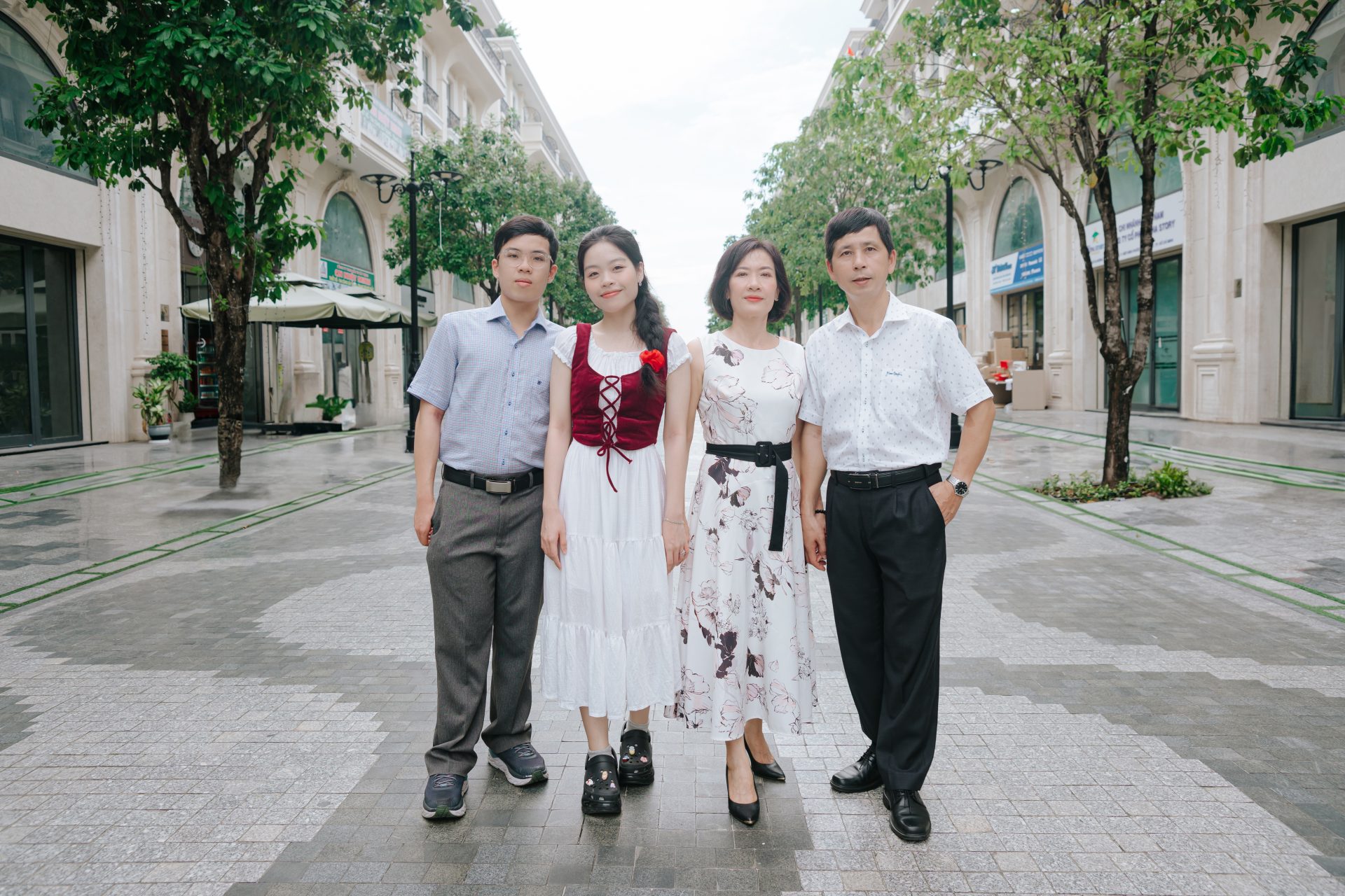 chụp hình gia đình phong cách hàn quốc