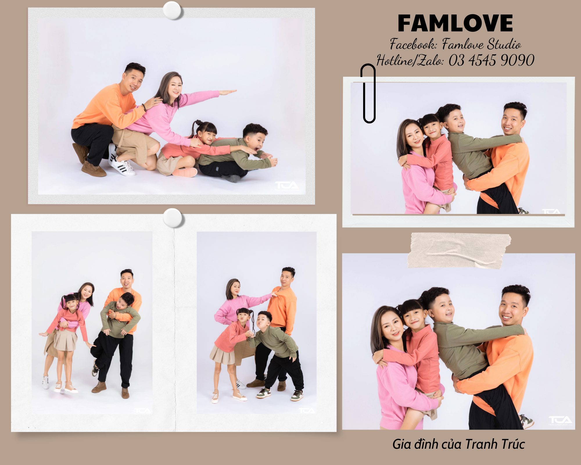 chụp hình gia đình phong cách hàn quốc