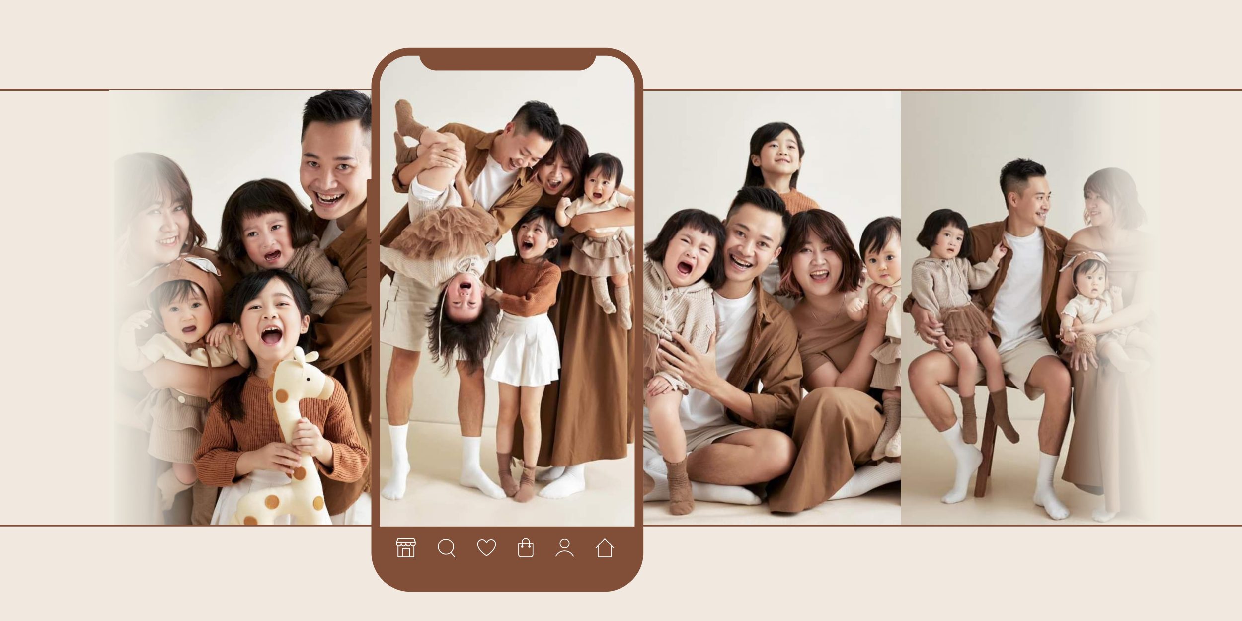 chụp ảnh thôi nôi gia đình