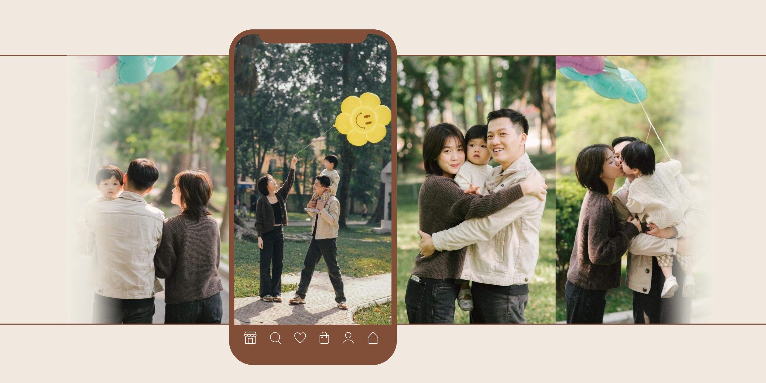 chụp hình thôi nôi gia đình