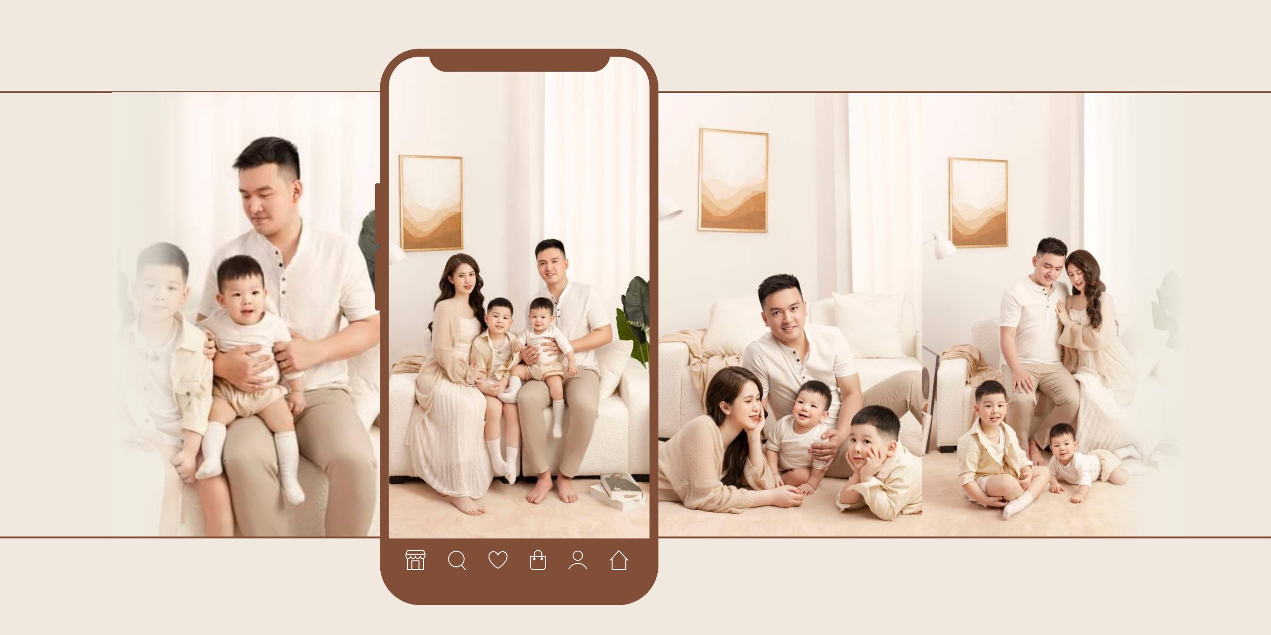 chụp hình gia đình