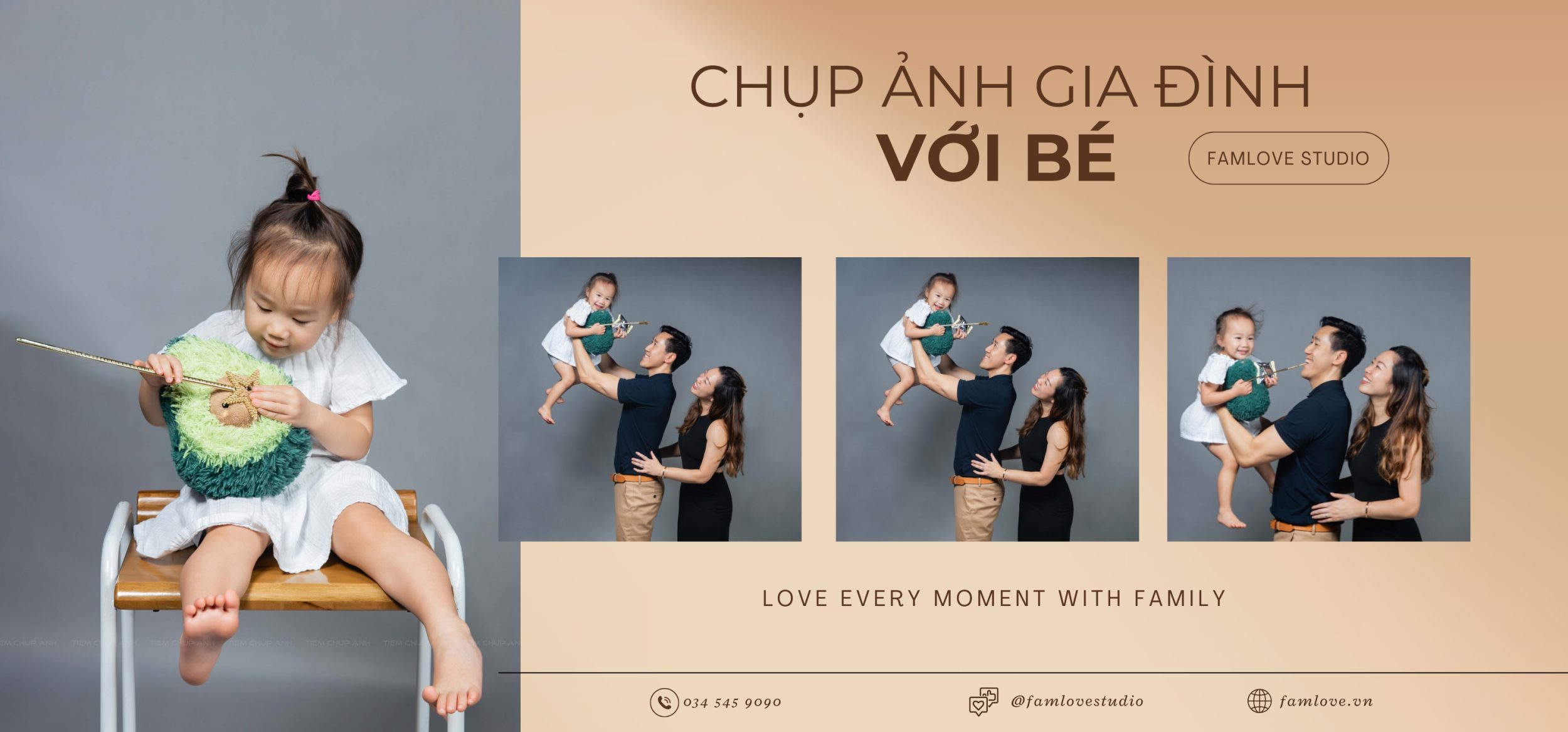 chụp ảnh ngoại cảnh gia đình
