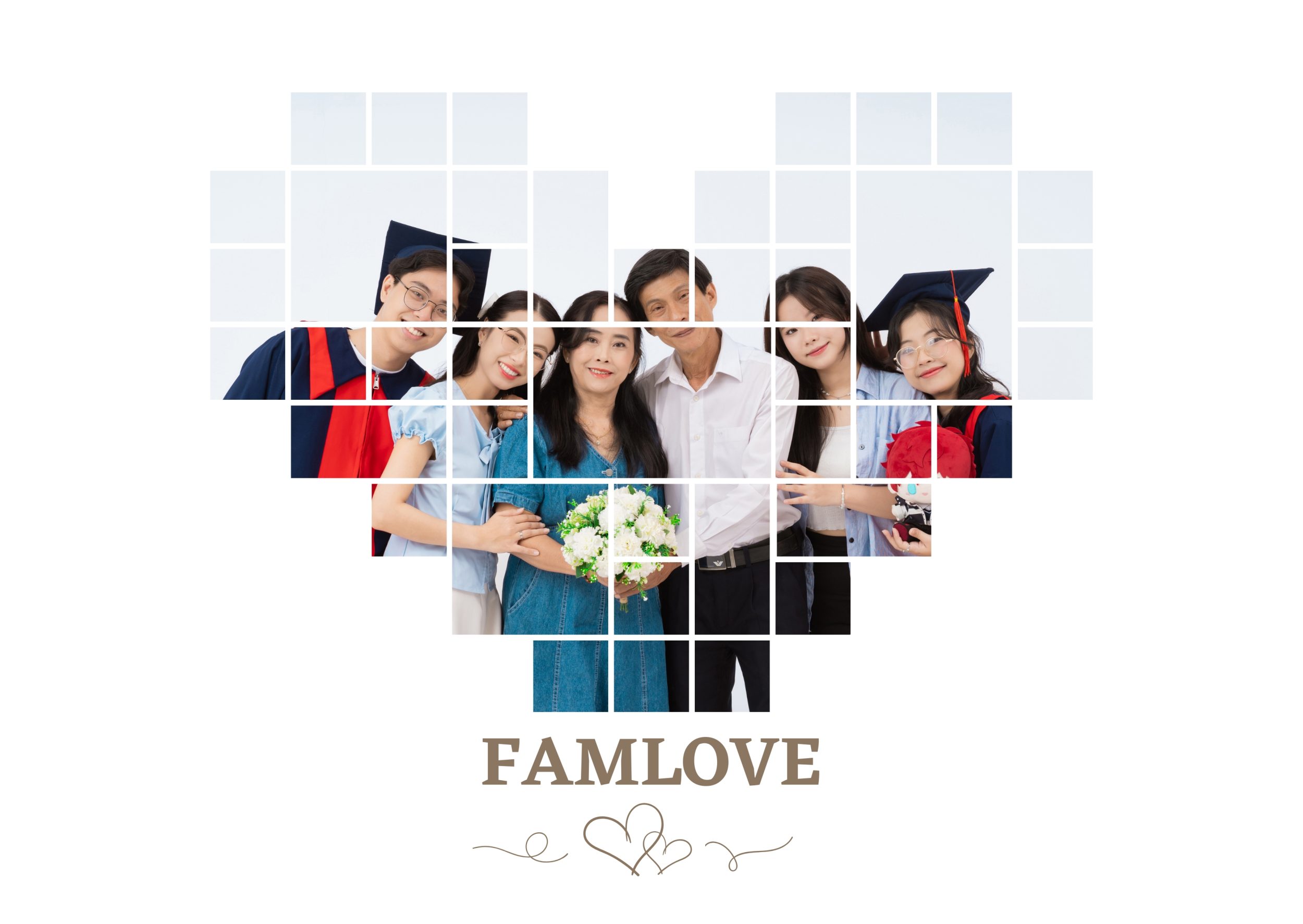 ảnh gia đình 6 người