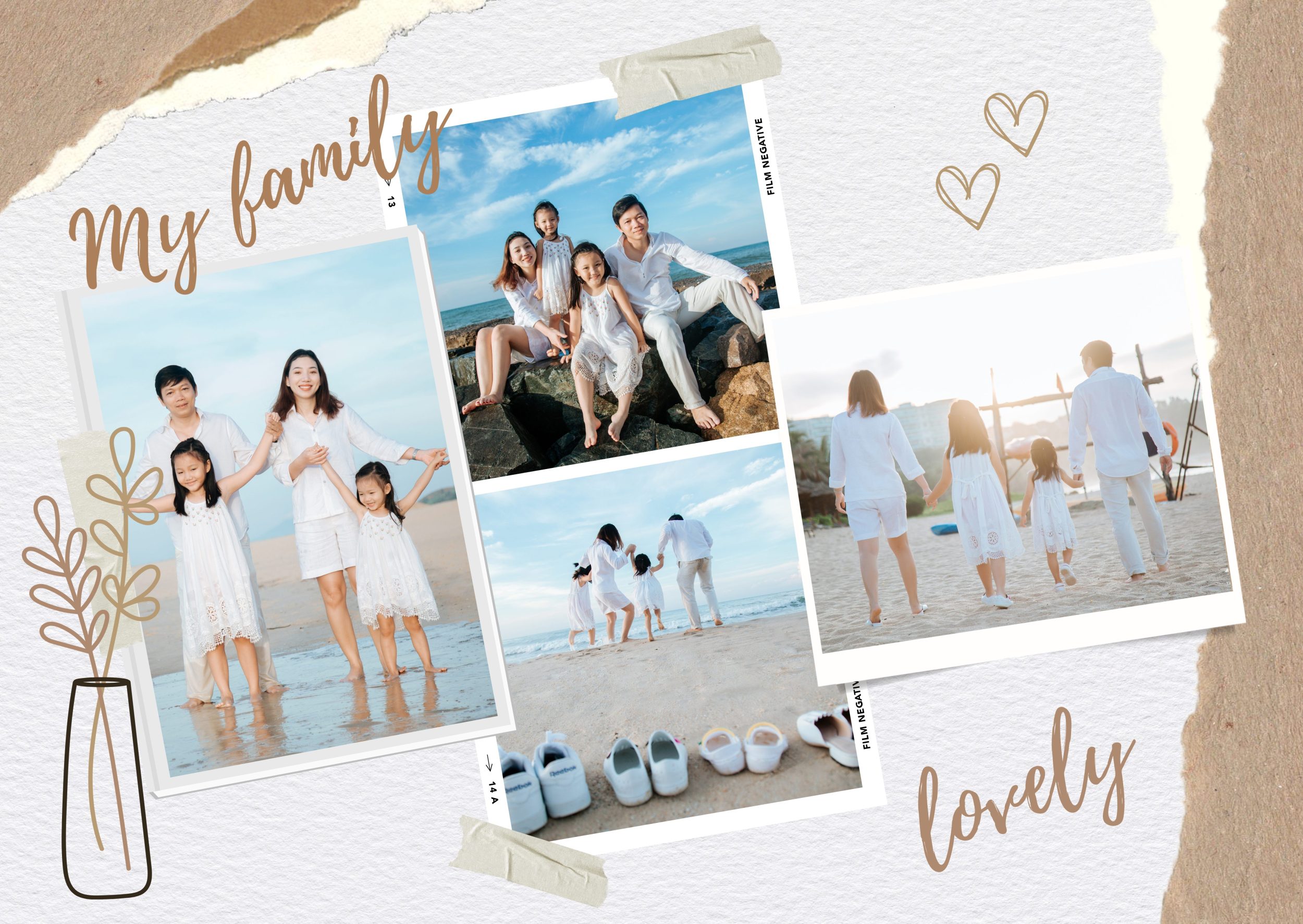 chụp hình kỷ niệm gia đình