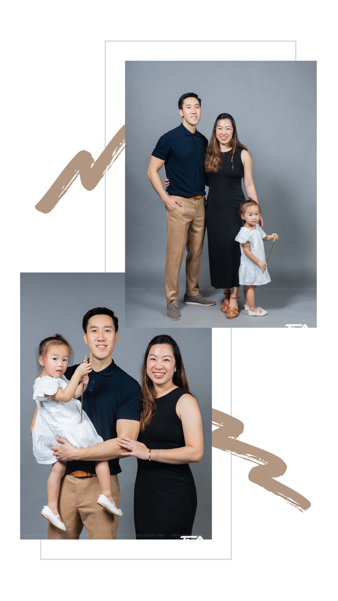 chụp ảnh gia đình 3 người ngoại cảnh