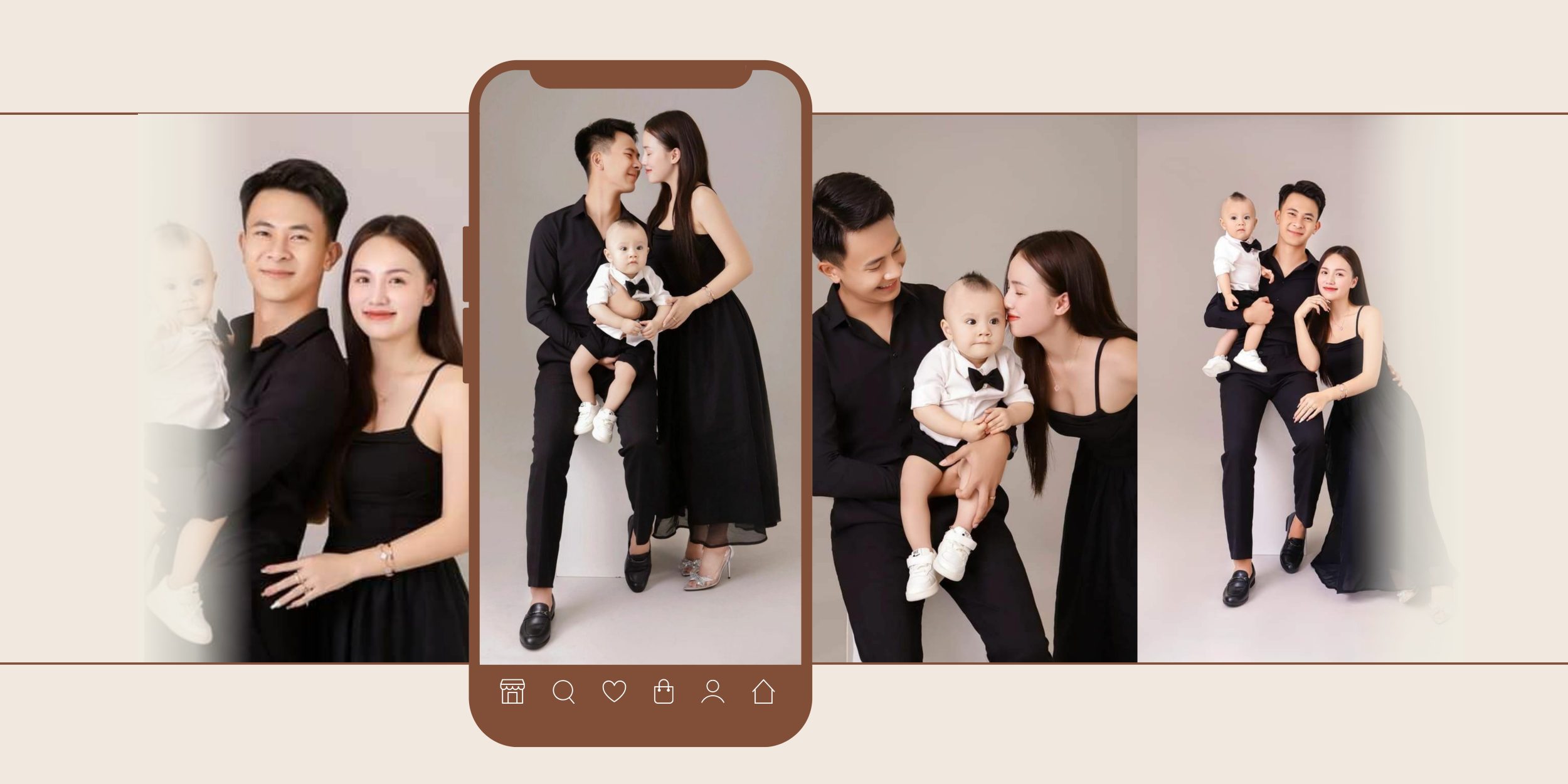 chụp hình thôi nôi gia đình