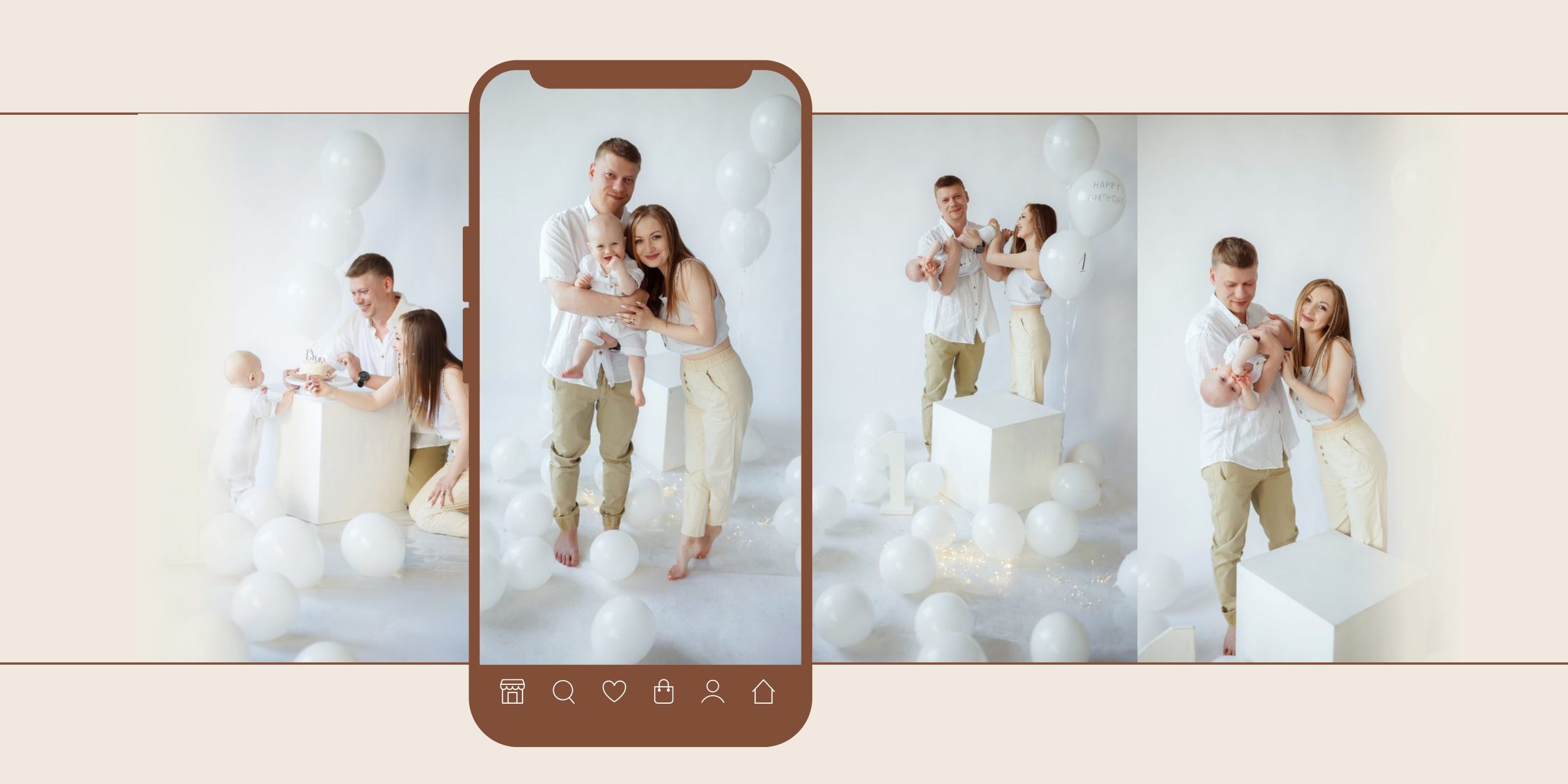 chụp ảnh thôi nôi gia đình