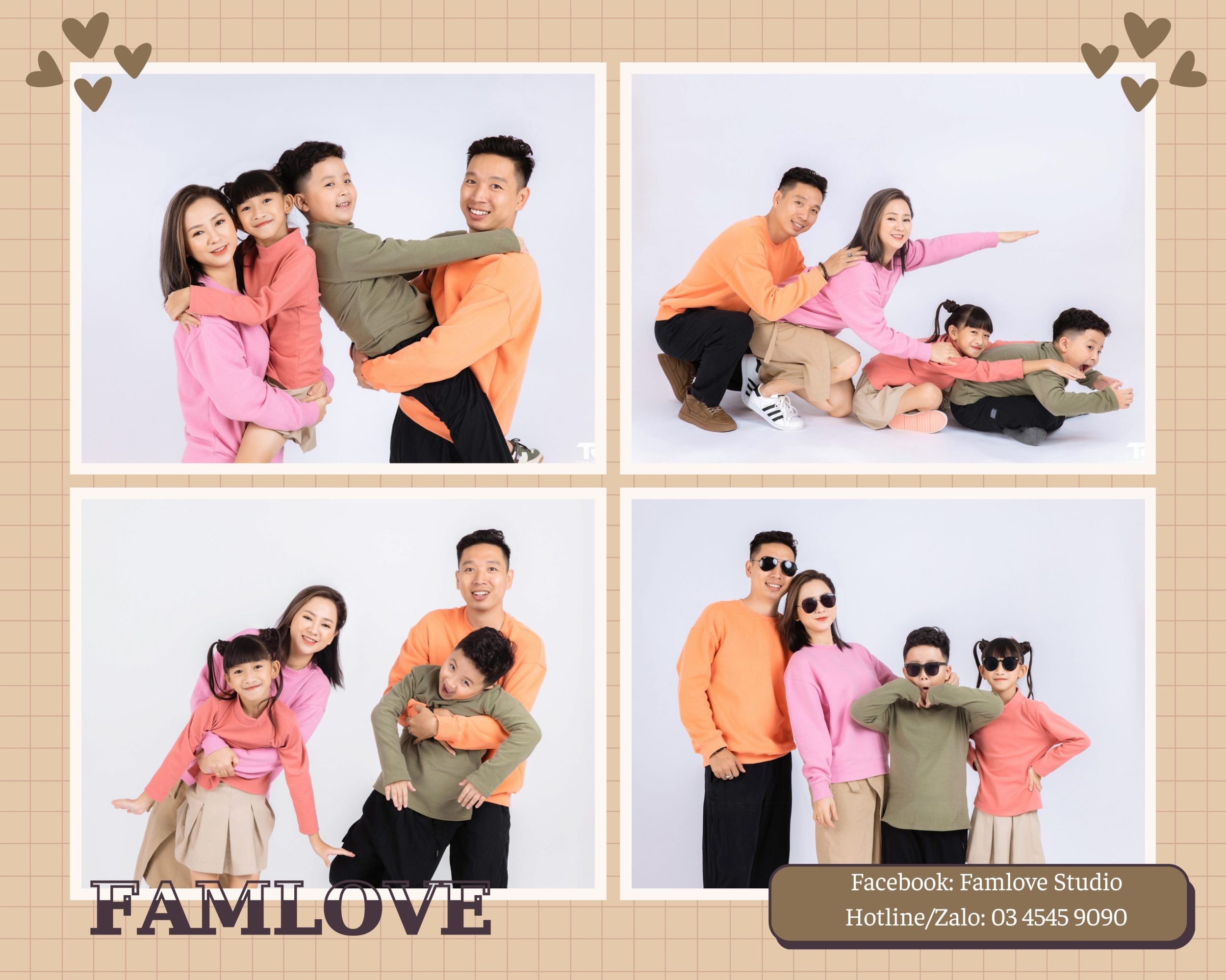 chụp studio gia đình
