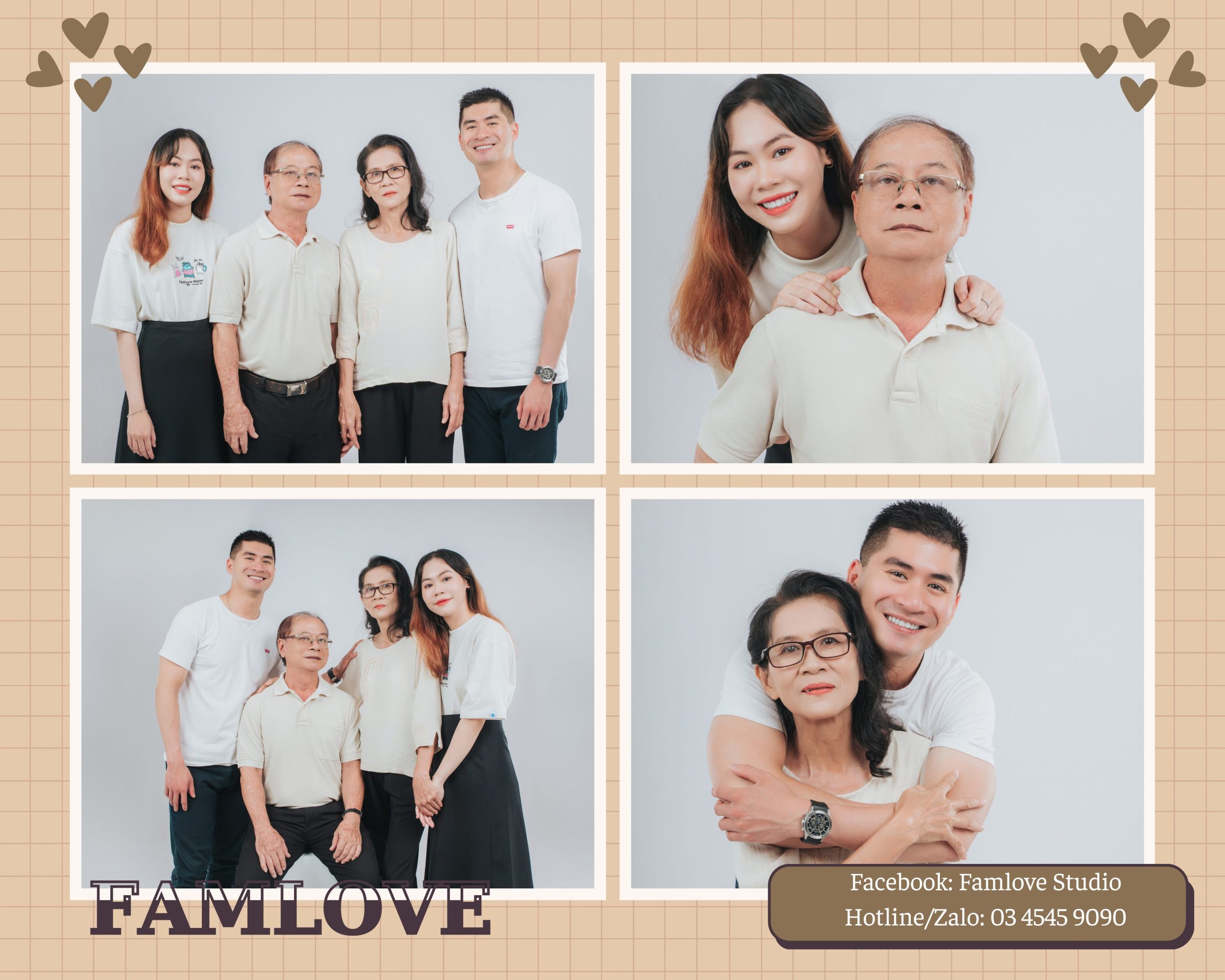 chụp ảnh studio gia đình