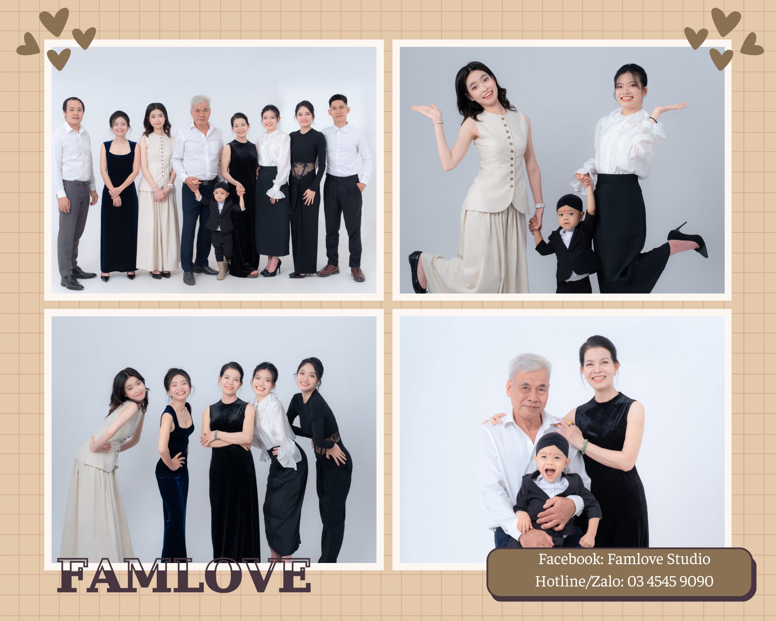 chụp hình gia đình tại studio