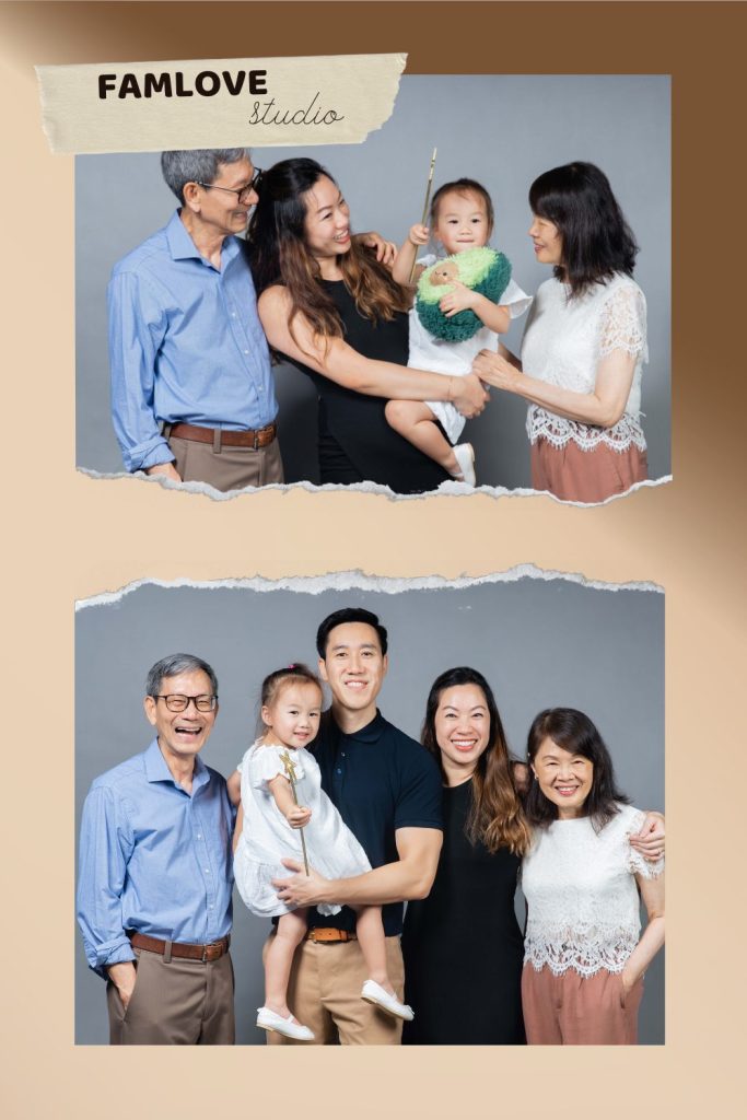 concept chụp ảnh gia đình 5 người