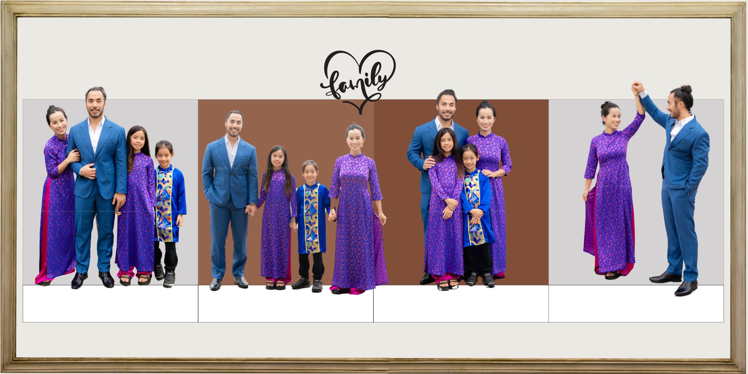 chụp ảnh gia đình đẹp 6 người