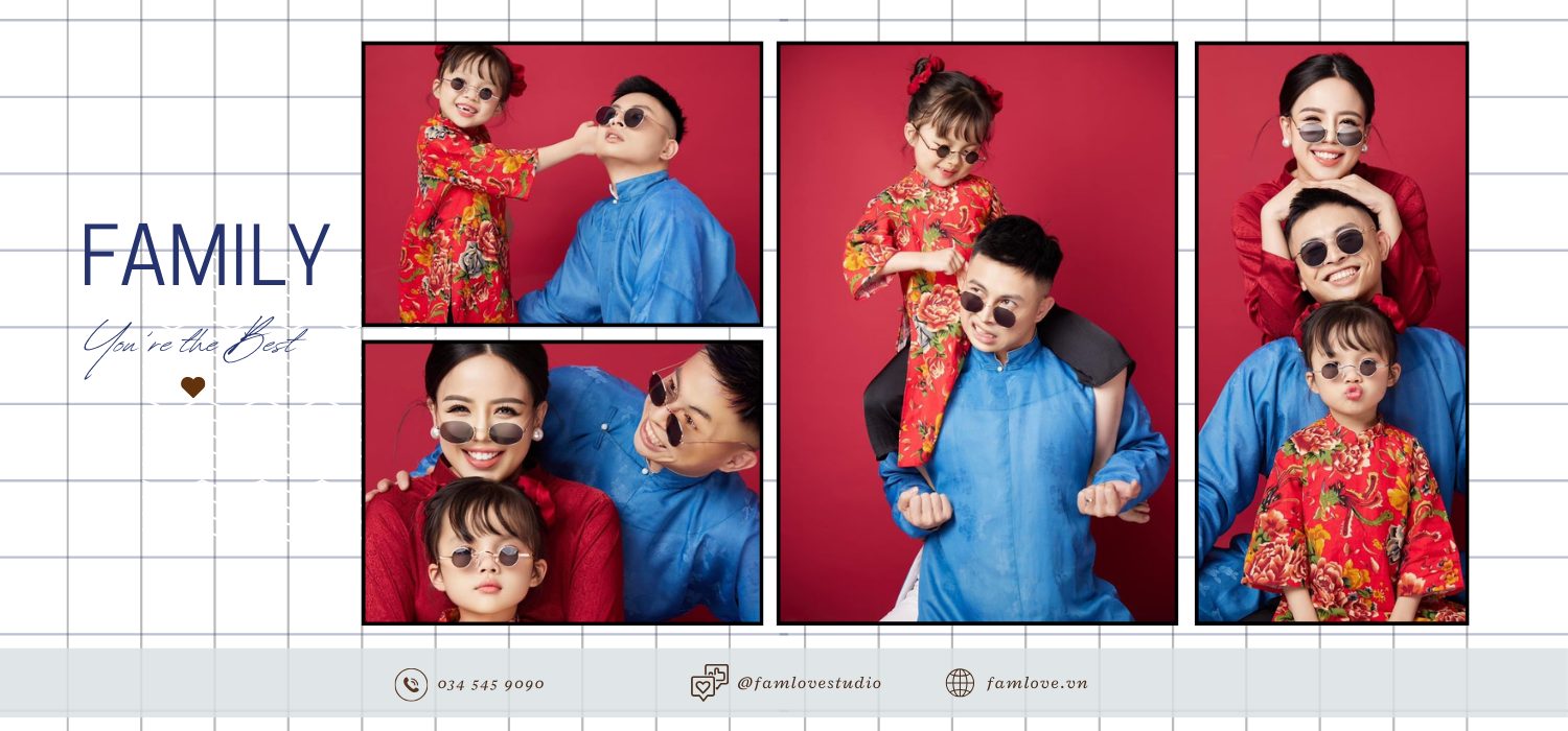 ảnh gia đình 3 người