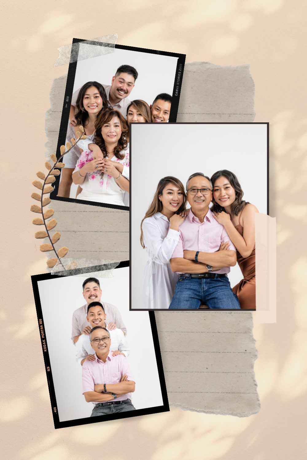 chụp ảnh gia đình 3 thế hệ