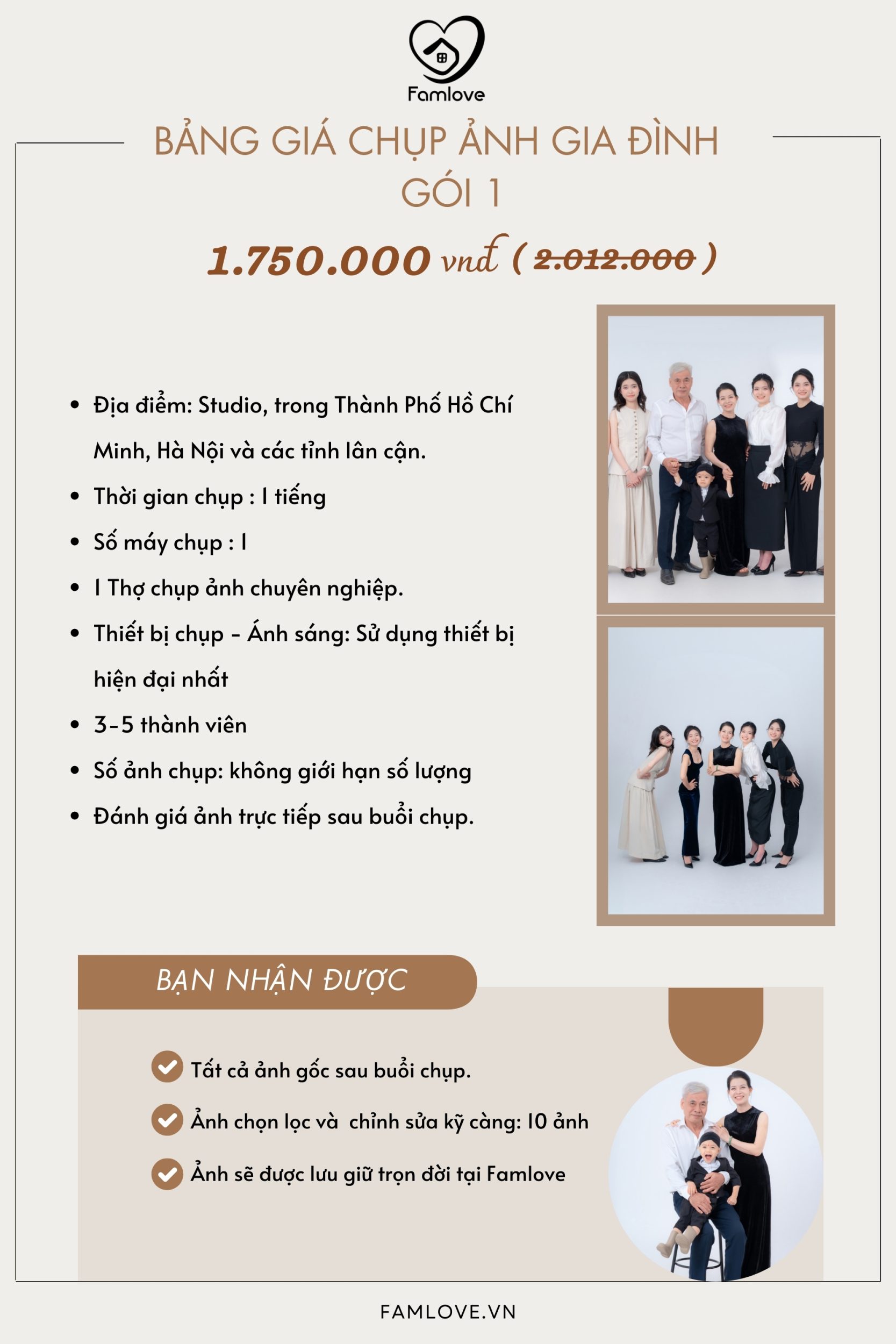 tạo dáng chụp ảnh gia đình 6 người