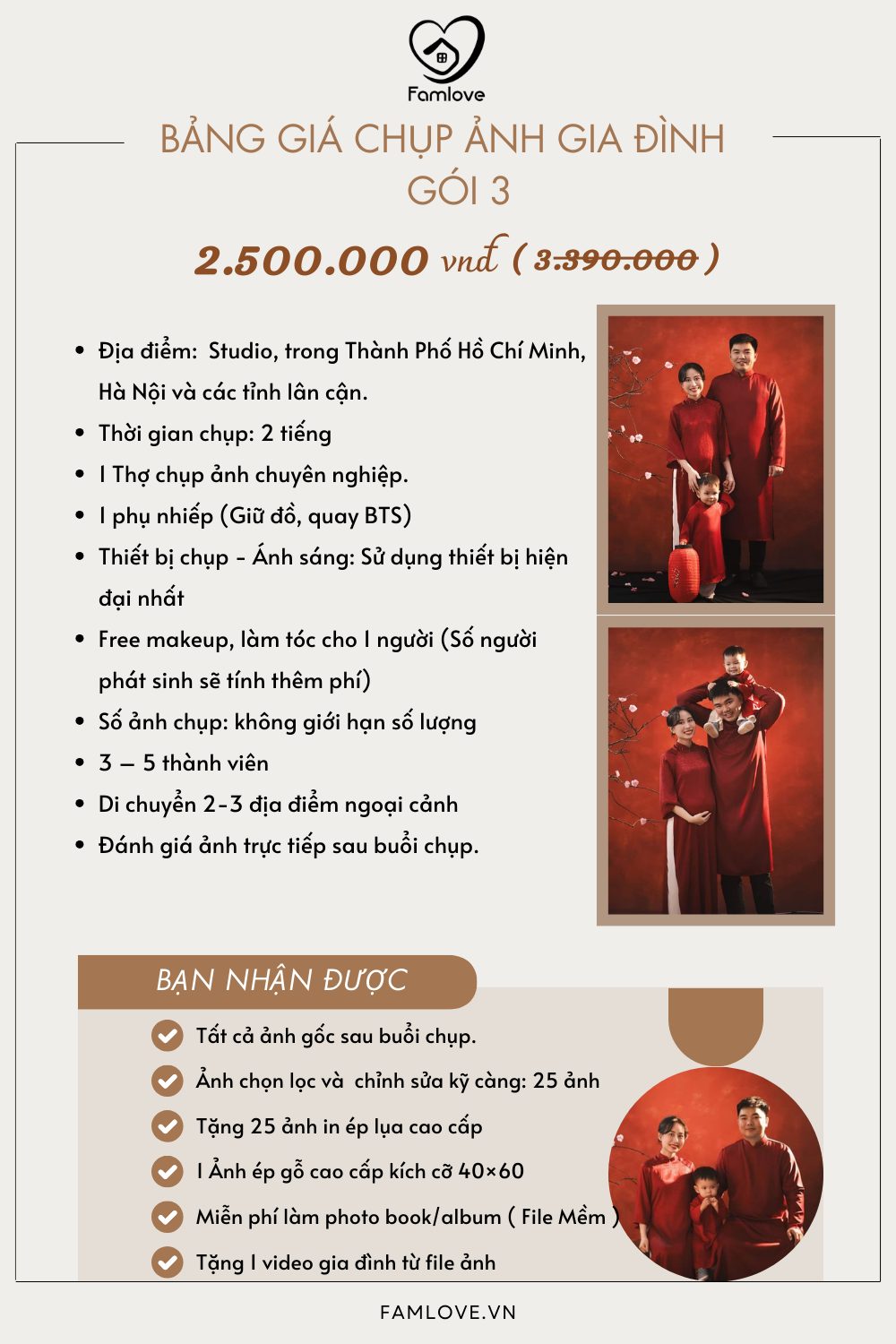 chụp ảnh gia đình tết