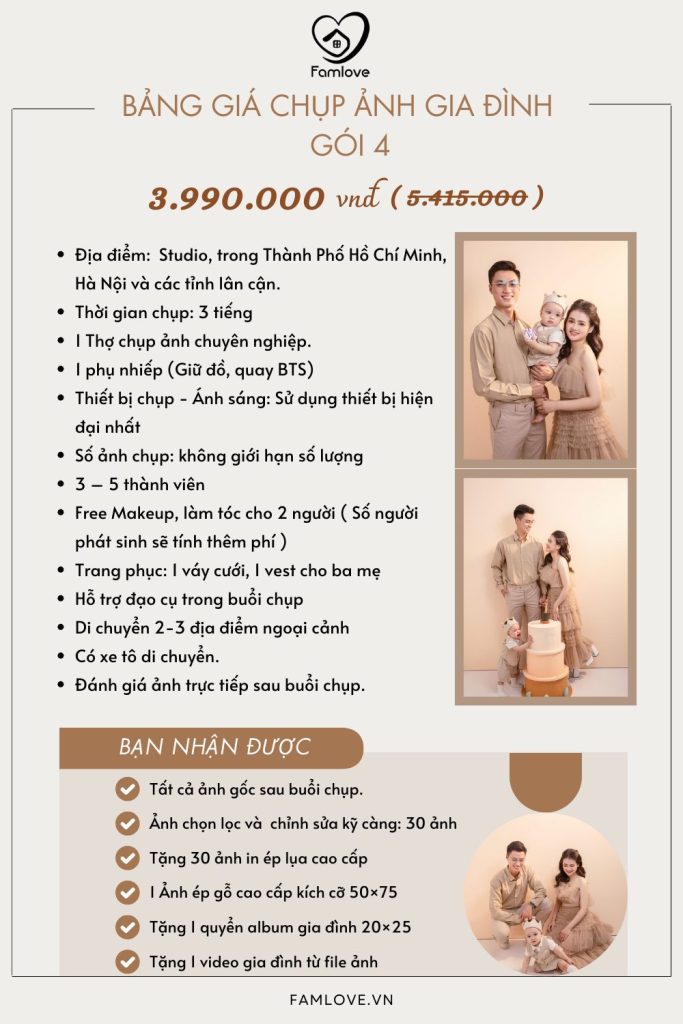 chụp ảnh thôi nôi gia đình