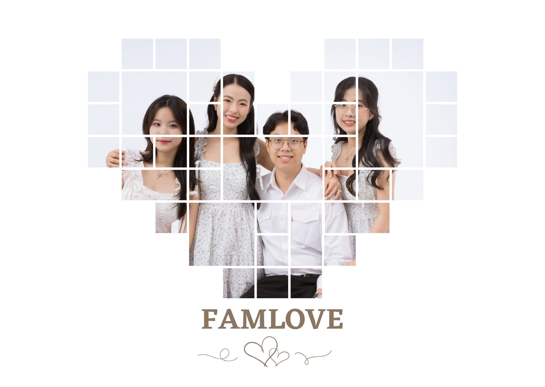 chụp hình cưới gia đình