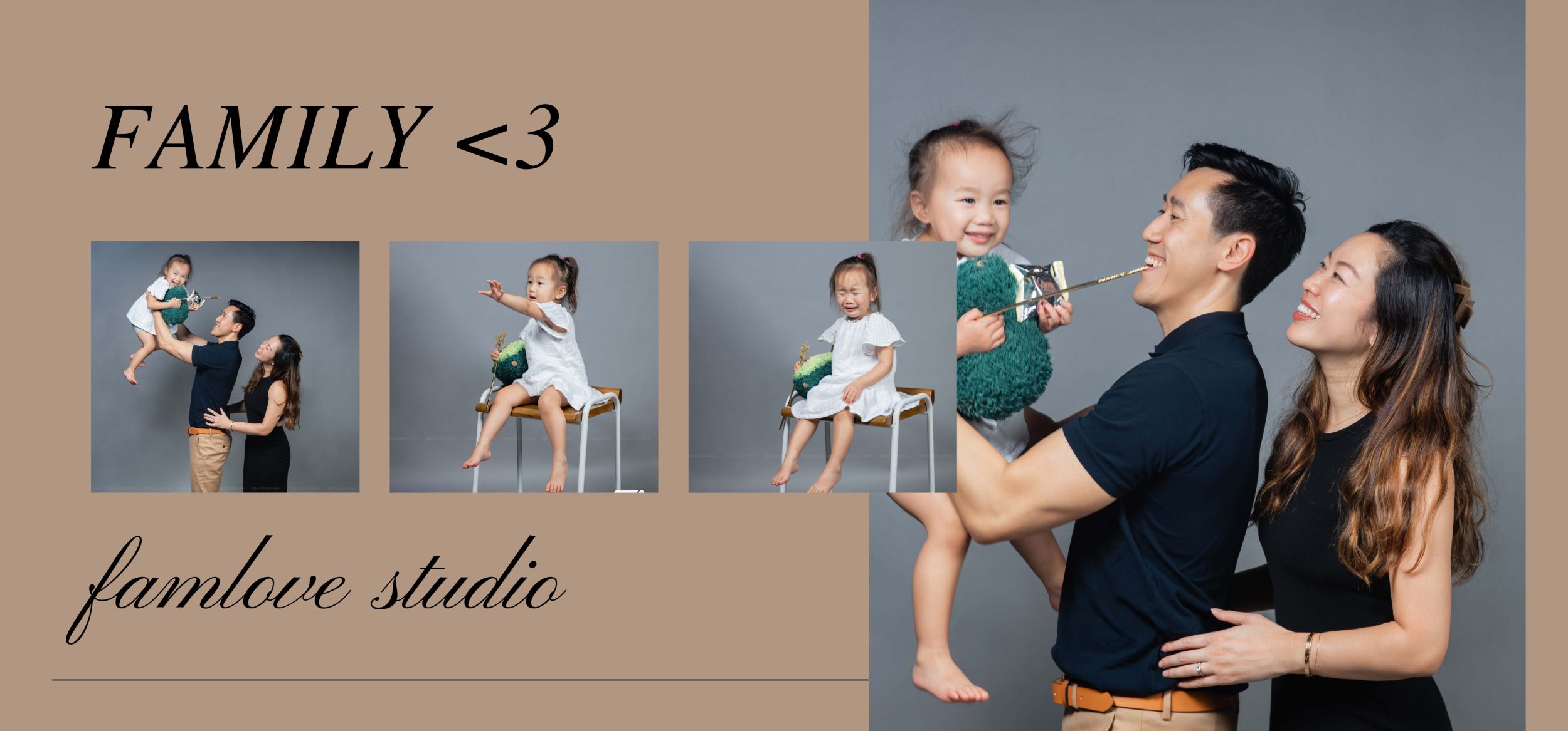 chụp hình gia đình thôi nôi