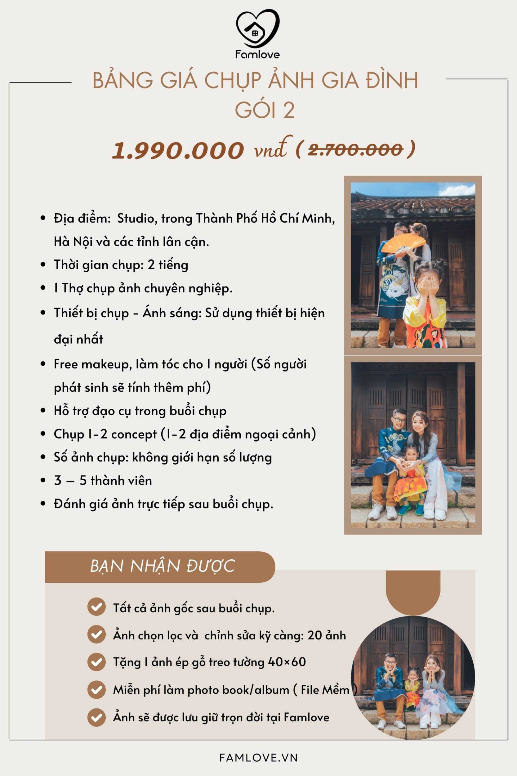 concept chụp ảnh gia đình 3 người đẹp