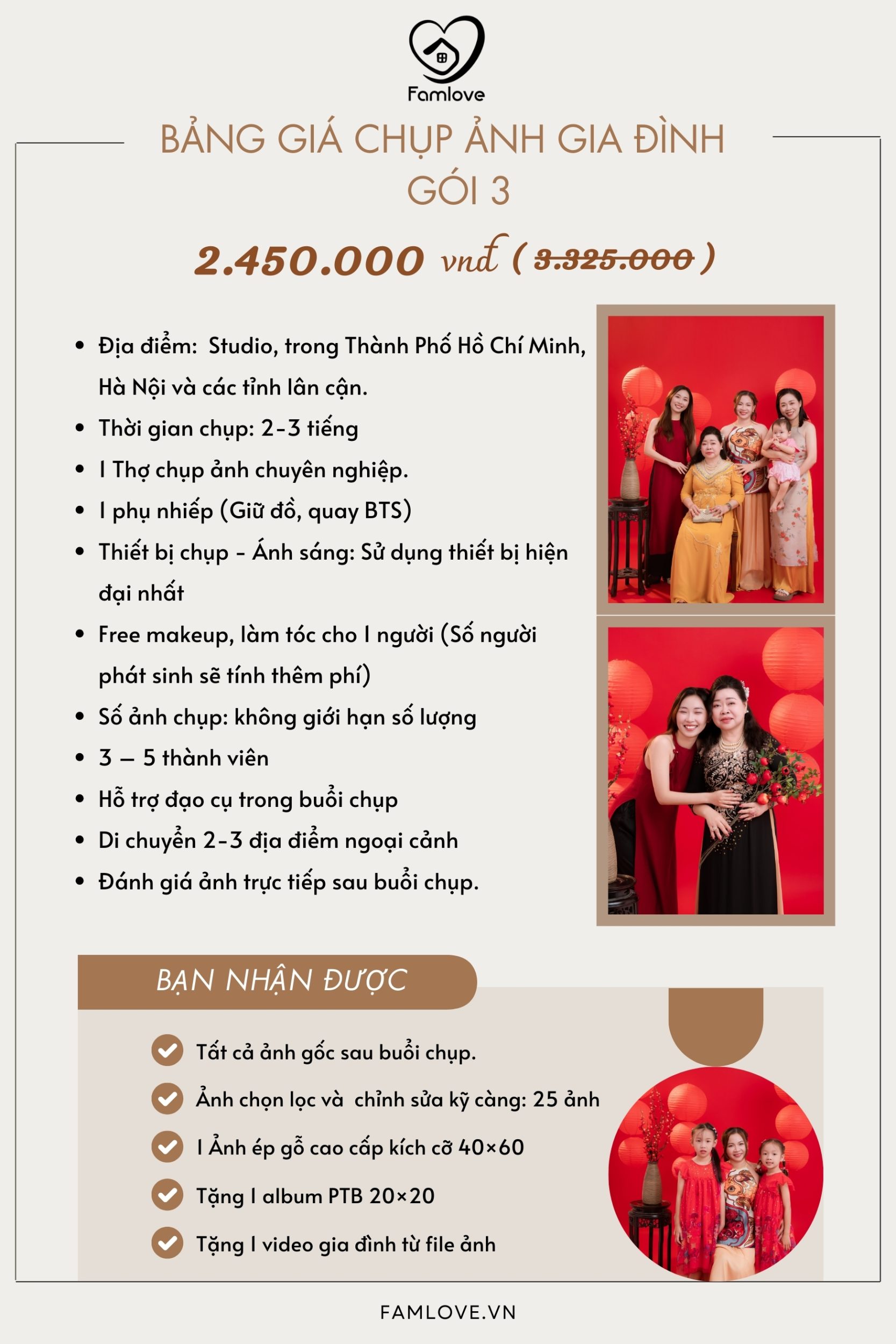 chụp hình gia đình tại studio